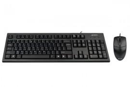 Kit A4TECH: Tastatura KR-85-PS2 + Mouse OP-620D-B PS2, Black