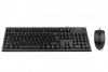 Kit A4TECH: Tastatura KR-85-USB + Mouse OP-620D-U1 USB, Black