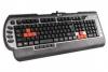 Tastatura A4Tech G800V, cu fir, US layout, neagra, Gaming, 15 butoane programabile, 8 taste anti-ghosting, Windows disable, 1ms, 96k memorie onboard,...