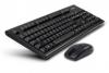 Kit tastatura + mouse A4tech 3100N, wireless, negru, tastatura GR-85 US layout, Mouse G3-220N V-Track, USB
