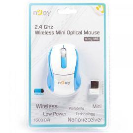 M6 Wireless Optical 77mm Mini Mouse, USB 2.0, 3 Buttons, 1600dpi, Nano Receiver storable inside,  Low Power Consumption with up to 4 Months Battery...