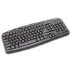 CMK120 tastatura multimedia cu fir, 104 taste + 12 taste multimedia, USB, sensibila la atingere pentru viteza si confort, Black