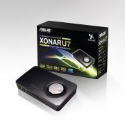 Placa de sunet Asus, Xonar_U7, 7.1, USB, retail, Output: 4 x 3.5 mm jack (1/8"), 2 x RCA, 1 x S/PDIF, Input: 1 x 3.5 mm jack (1/8")