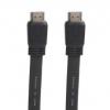 CABLU DATE HDMI Connectech T/T, 2.5m, flat, high speed + ethernet cable, placat cu aur, Black "CTV7823"