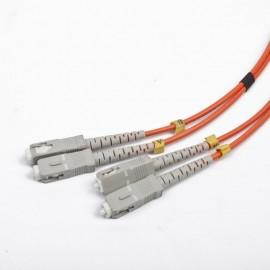 CABLU FIBRA OPTICA duplex multimode, 1m, conectori SC-SC, bulk, "CFO-SCSC-OM2-1M"