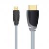 CABLU DATE HDMI Plus Micro (T) la HDMI (T), 2.0m, high speed + ethernet cable, Black "SXV1702"