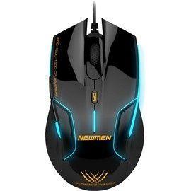 Newmen N500 Black Gaming Mouse, 1600/1200/800 DPI, 4000 FPS, 37 IPS, acceleratie: 15g, numar butoane: 6, lungime cablu: 1.6m, dimensiuni: 123 x 70 x...