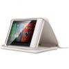 Prestigio Universal Pu leather case PTCL0107A_WH white with zip closure and stand suitable for most 7" tablets