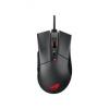 Asus ROG Gladius optical mouse, wired, USB, 6400dpi, Steel Grey, customizable click resistance,  ideal for FPS games