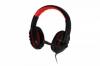 Casca spacer cu microfon, stereo, jack 3.5mm, gaming, red & black