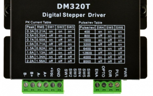 Digital Stepper Driver 0.3-2.2A 10-30VDC for Nema 8, 11, 14, 16, 17 Stepper Motor DM320T