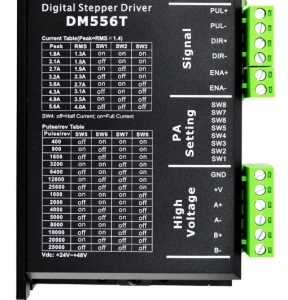Digital Stepper Driver 1.8~5.6A 20-50VDC for Nema 23, 24, 34 Stepper Motor DM556T