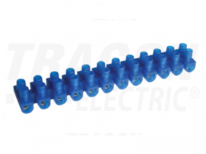 Cleme sir flexibile, profil U, 12 poli, albastru SK15A-U 10mm2, 450VAC, 50A, PE