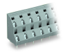 Double-deck PCB terminal block; 2.5 mmA&sup2;; Pin spacing 10 mm; 2 x 4-pole; CAGE CLAMPA&reg;; 2,50 mmA&sup2;; gray