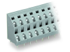 Double-deck PCB terminal block; 2.5 mmA&sup2;; Pin spacing 7.5 mm; 2 x 10-pole; CAGE CLAMPA&reg;; 2,50 mmA&sup2;; gray