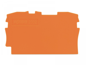 End and intermediate plate; 0.8 mm thick; orange