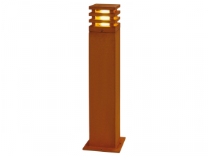 Lampa podea, RUSTY A&reg; Lampadare 70, otel rugina stativ de podea in aer liber, cu LED-uri, 3000K, patrat, ruginite, L / W / H 12/12/71,