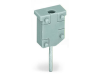 Test plug module; without locking device; modular; for 2-conductor terminal blocks; gray