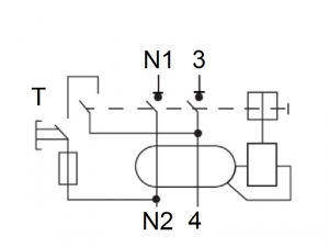 Intreruptor diferential AMPARO (10kA), 25A, 2-poli, 100mA