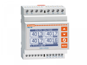 MODULAR LCD MULTIMETER, EXPANDABLE, GRAPHIC 128X80 PIXEL LCD, HARMONIC ANALYSIS, AUXILIARY SUPPLY 100-240VAC/110-250VDC. MULTILANGUAGE: ITALIAN, ENGLISH, FRENCH, SPANISH AND PORTUGUESE