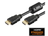 HDMI 1.4 Cable, 2x HDMI19 Typ A male, Ferrit/Gold,Black, 15m
