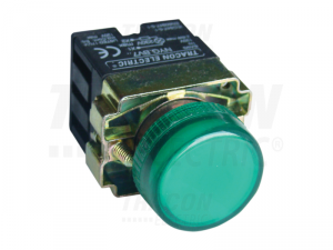 Lampa de semnalizare, verde,cu rezistor NYGBV73Z 3A/230V AC, IP42, NYGI130