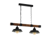 Lampa suspendata oldbury negru, brown rustic 220-240v,50/60hz