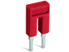 Push-in type jumper bar; insulated; from 1 to 3; Nominal current 14 A; red