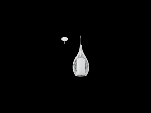 Lampa suspendata Razoni,1x60w,E27,alb
