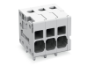 PCB terminal block; 4 mmA&sup2;; Pin spacing 5 mm; 2-pole; Push-in CAGE CLAMPA&reg;; 4,00 mmA&sup2;; gray