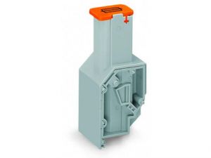Transformer fuse terminal block; for fuse 6.35 x 32 mm; CAGE CLAMPA&reg; connection for conductors; 22.5 mm wide; 4,00 mmA&sup2;; orange