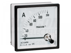 Ampermetru analogic de curent alternativ, masurare directa ACAM96-75 96A&#151;96mm, 75A AC
