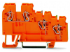 3-conductor sensor/actuator terminal block; with colored conductor entries; 2.5 mmA&sup2;; CAGE CLAMPA&reg;; 2,50 mmA&sup2;; orange