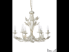 Candelabru champagne, 6 becuri, dulie e14, d:580 mm,