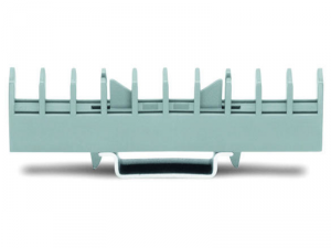 Collective carrier for jumpers; for jumpers for transverse switching terminal block (282-811) and longitudinal switching disconnect terminal block (282-821); gray
