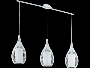 Lampa suspendata Razoni,3x60w,E27,alb