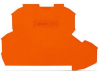 End and intermediate plate; 0.7 mm thick; orange