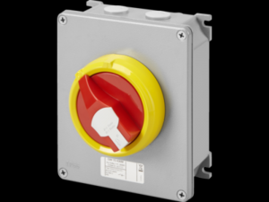 Selector rotativ - HP- montaj aparent - Emergenta - METAL BOX - 40A 3P+N - blocabil RED KNOB - IP66