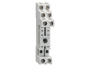 Socket for relay for fitting on din rail or screws,