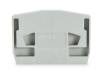 End plate; for terminal blocks with snap-in mounting foot; 4 mm thick; gray