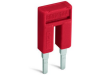 Push-in type jumper bar; insulated; 4-way; Nominal current 14 A; red