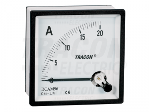 Ampermetru analogic de curent continuu, masurare directa DCAM96-0,02 96A&#151;96mm, 20mA DC