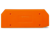 End and intermediate plate; 4 mm thick; orange