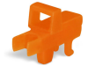 Lock-out; prevents reclosing of slide link; Snap-in type; for 2002 and 2005 Series; orange