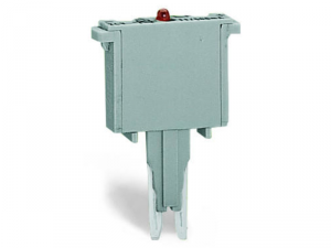 Component plug; for carrier terminal blocks; 1-pole; 5 mm wide; gray