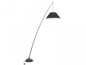 Lampa podea Campanula - H(min) 2350mm, H(max) 2350mm, W 550mm, L 1730mm , Black, 1 X E27 (60W), Metal and Concrete, Fabric, IP20, 10.16kg