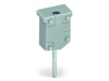 Test plug module; without locking device; modular; for 4-conductor terminal blocks; gray