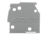 End plate; snap-fit type; 1 mm thick; gray