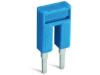 Push-in type jumper bar; insulated; 2-way; nominal current 14 a; blue