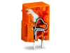 Stackable PCB terminal block; push-button; 2.5 mmA&sup2;; Pin spacing 7.62 mm; 1-pole; CAGE CLAMPA&reg;; 2,50 mmA&sup2;; orange